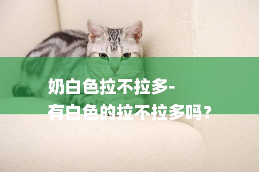 奶白色拉不拉多-
有白色的拉不拉多嗎？