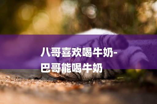 八哥喜歡喝牛奶-
巴哥能喝牛奶