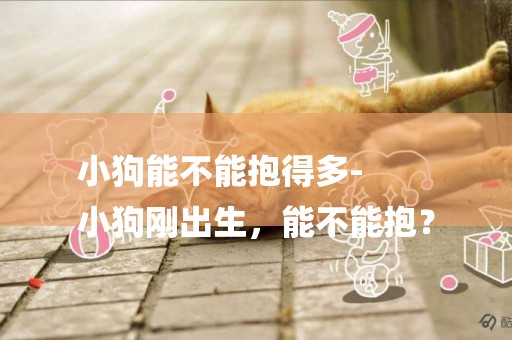 小狗能不能抱得多-
小狗剛出生，能不能抱？
