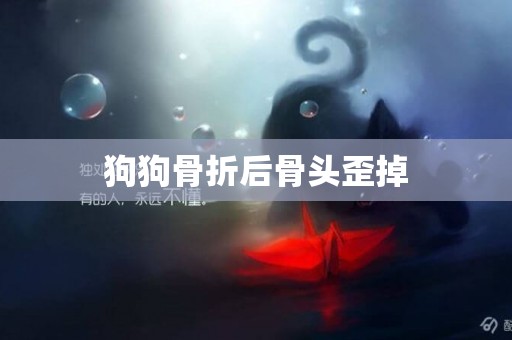 狗狗骨折后骨頭歪掉