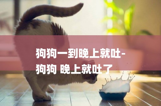 狗狗一到晚上就吐-
狗狗 晚上就吐了