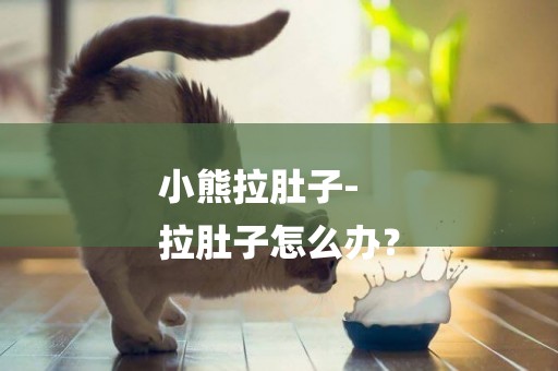 小熊拉肚子-
拉肚子怎么辦？