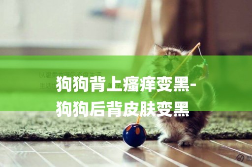 狗狗背上瘙癢變黑-
狗狗后背皮膚變黑