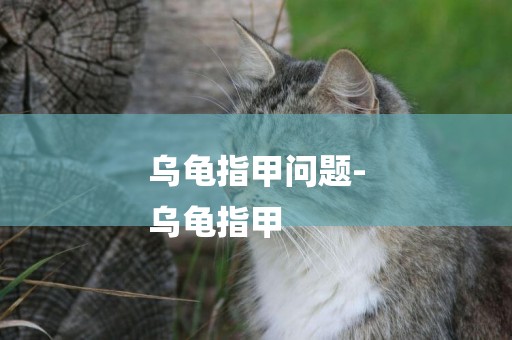 烏龜指甲問題-
烏龜指甲