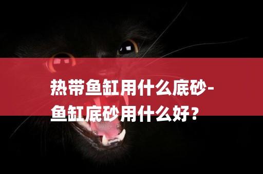 熱帶魚缸用什么底砂-
魚缸底砂用什么好？