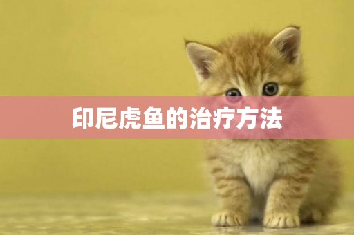 印尼虎魚的治療方法