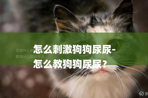 怎么刺激狗狗尿尿-
怎么教狗狗尿尿？