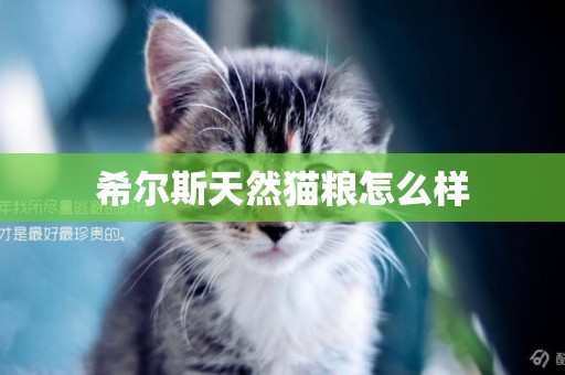 希爾斯天然貓糧怎么樣