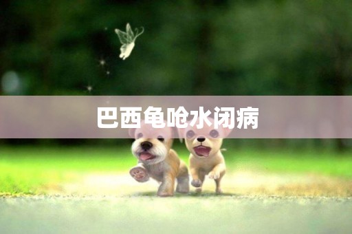 巴西龜嗆水閉病
