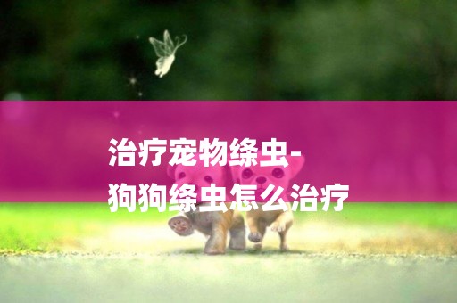 治療寵物絳蟲-
狗狗絳蟲怎么治療
