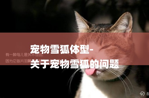 寵物雪狐體型-
關于寵物雪狐的問題