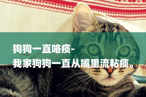 狗狗一直咯痰-
我家狗狗一直從嘴里流粘痰。