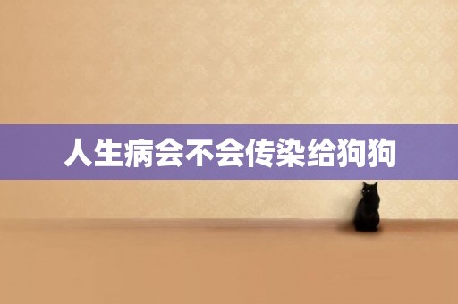 人生病會不會傳染給狗狗