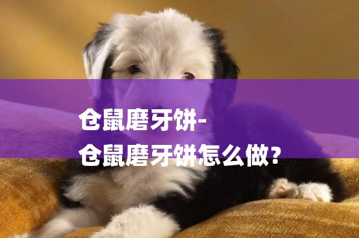 倉鼠磨牙餅-
倉鼠磨牙餅怎么做？