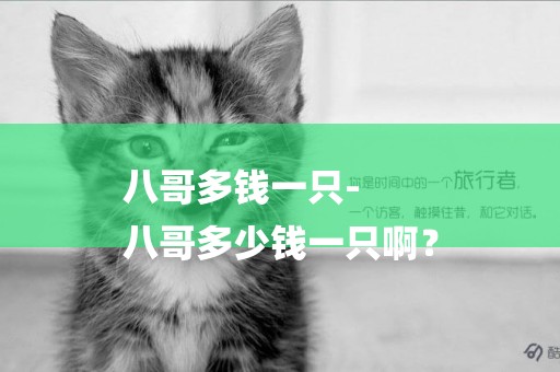 八哥多錢一只-
八哥多少錢一只啊？
