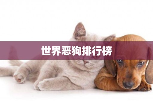 世界惡狗排行榜
