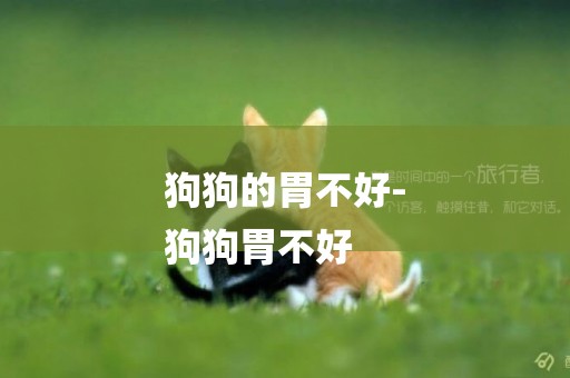狗狗的胃不好-
狗狗胃不好