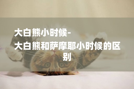 大白熊小時候-
大白熊和薩摩耶小時候的區別