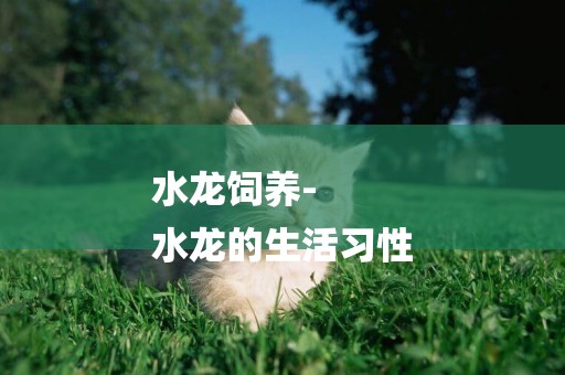 水龍飼養-
水龍的生活習性