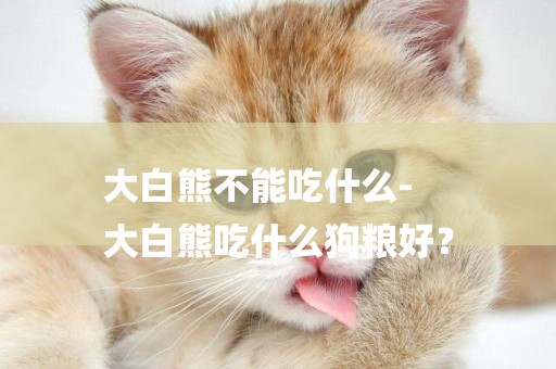大白熊不能吃什么-
大白熊吃什么狗糧好？