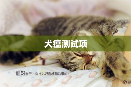 犬瘟測試項