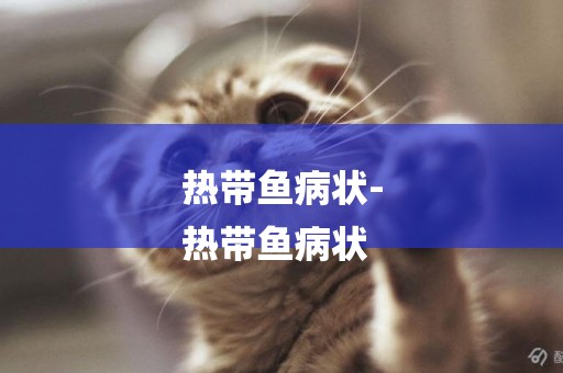 熱帶魚病狀-
熱帶魚病狀