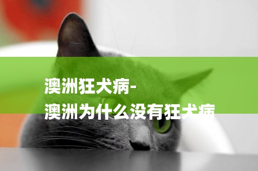 澳洲狂犬病-
澳洲為什么沒有狂犬病