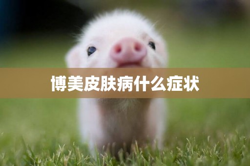 博美皮膚病什么癥狀