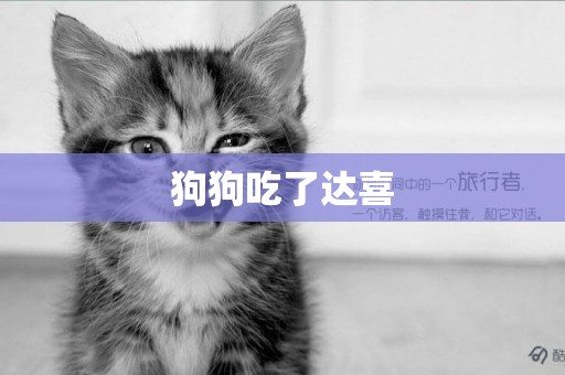 狗狗吃了達喜