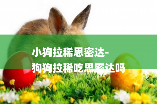 小狗拉稀思密達-
狗狗拉稀吃思密達嗎