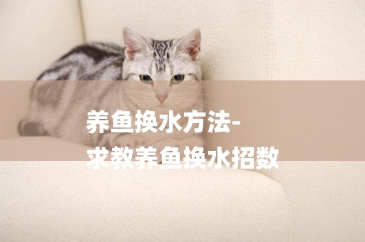養魚換水方法-
求教養魚換水招數
