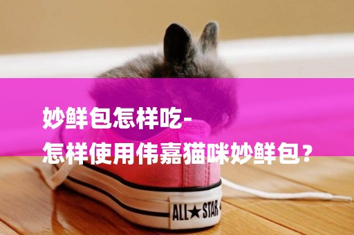 妙鮮包怎樣吃-
怎樣使用偉嘉貓咪妙鮮包？