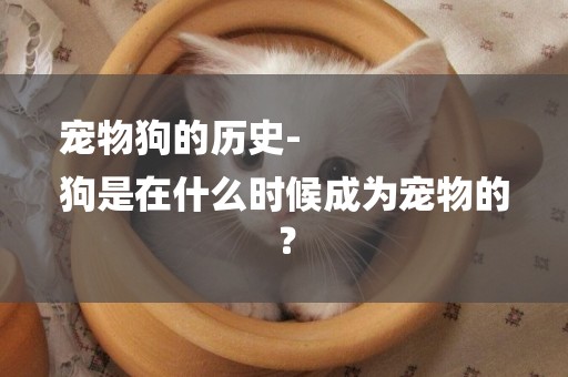 寵物狗的歷史-
狗是在什么時候成為寵物的？