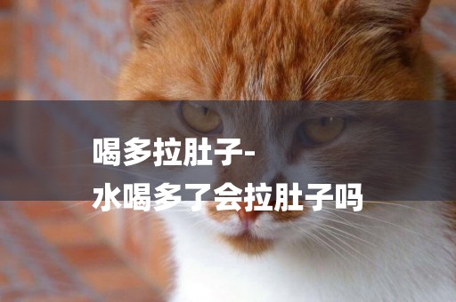 喝多拉肚子-
水喝多了會拉肚子嗎