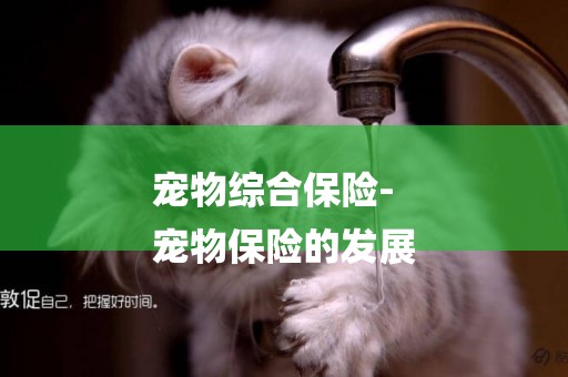 寵物綜合保險-
寵物保險的發展