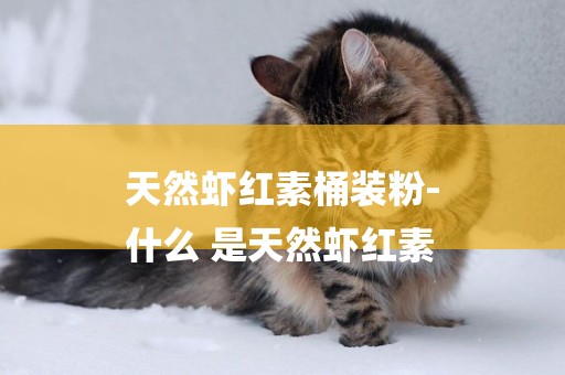 天然蝦紅素桶裝粉-
什么 是天然蝦紅素