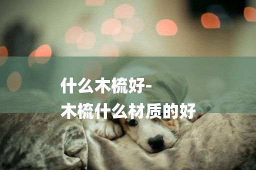 什么木梳好-
木梳什么材質的好