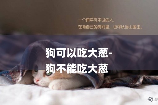 狗可以吃大蔥-
狗不能吃大蔥