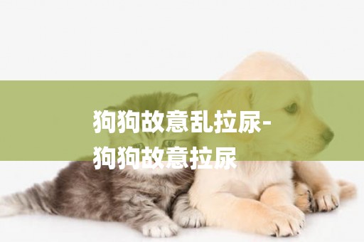 狗狗故意亂拉尿-
狗狗故意拉尿