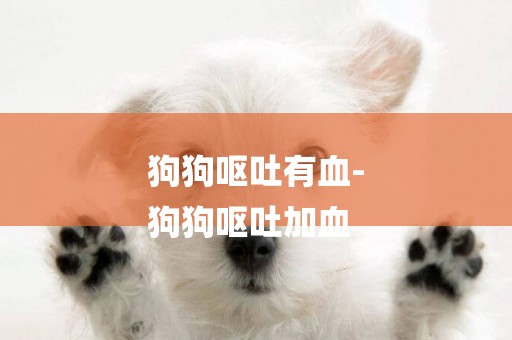 狗狗嘔吐有血-
狗狗嘔吐加血