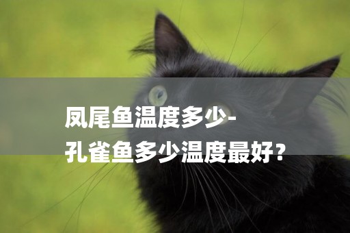 鳳尾魚溫度多少-
孔雀魚多少溫度最好？