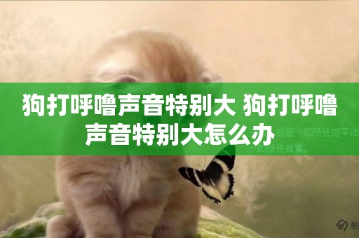 狗打呼嚕聲音特別大 狗打呼嚕聲音特別大怎么辦