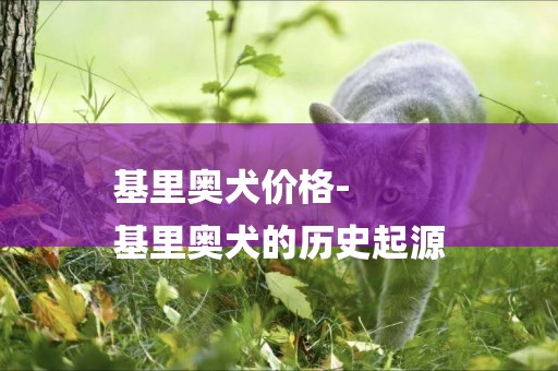基里奧犬價格-
基里奧犬的歷史起源