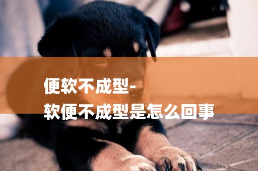 便軟不成型-
軟便不成型是怎么回事
