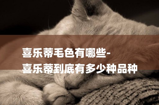 喜樂蒂毛色有哪些-
喜樂蒂到底有多少種品種