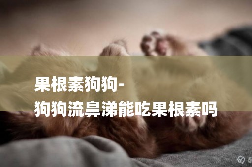 果根素狗狗-
狗狗流鼻涕能吃果根素嗎