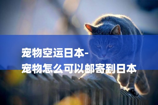 寵物空運日本-
寵物怎么可以郵寄到日本