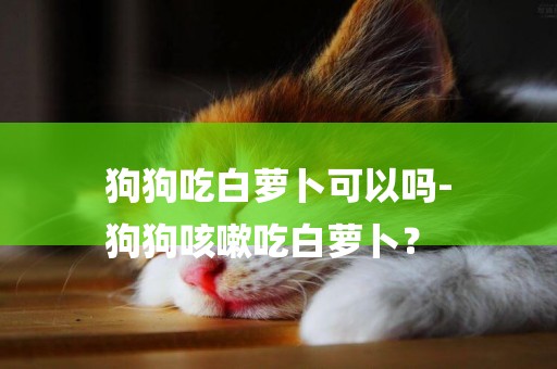 狗狗吃白蘿卜可以嗎-
狗狗咳嗽吃白蘿卜？