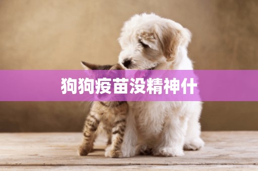 狗狗疫苗沒精神什