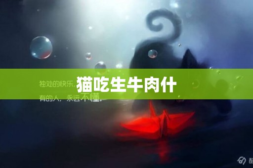 貓吃生牛肉什
